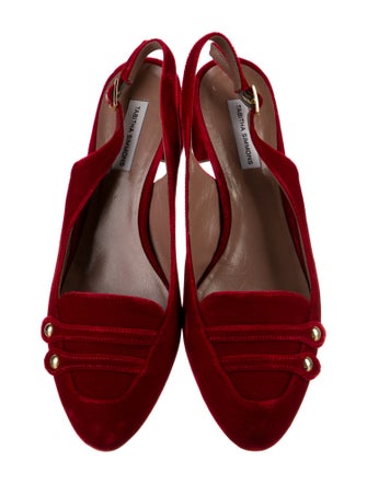 Tabitha Simmons Leather Slingback Pumps