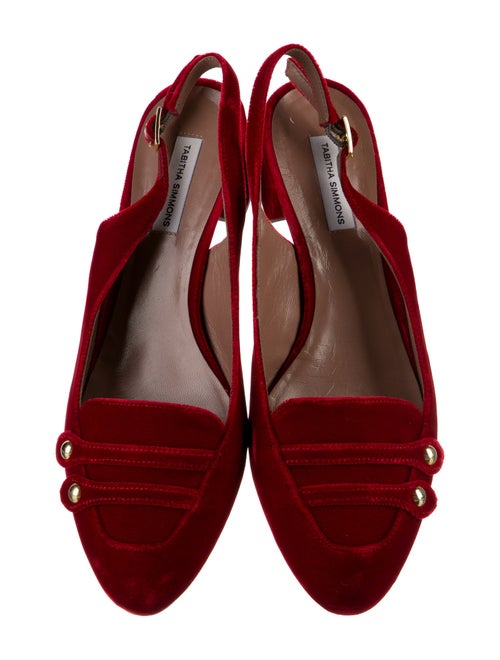 Tabitha Simmons Leather Slingback Pumps