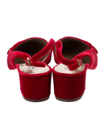 Tabitha Simmons Leather Slingback Pumps