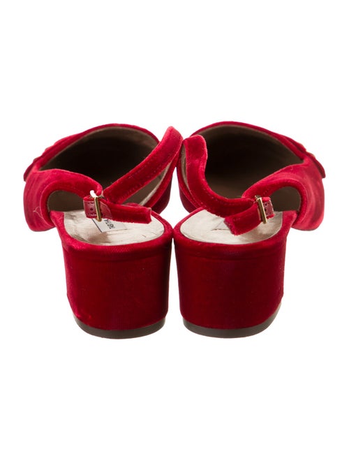 Tabitha Simmons Leather Slingback Pumps