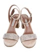 Tabitha Simmons Suede Crystal Embellishments Sandals