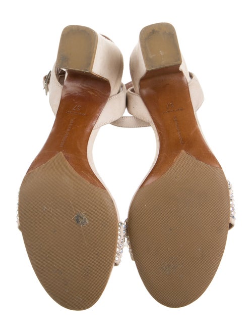 Tabitha Simmons Suede Crystal Embellishments Sandals