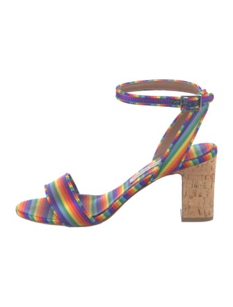 Tabitha Simmons Striped Sandals