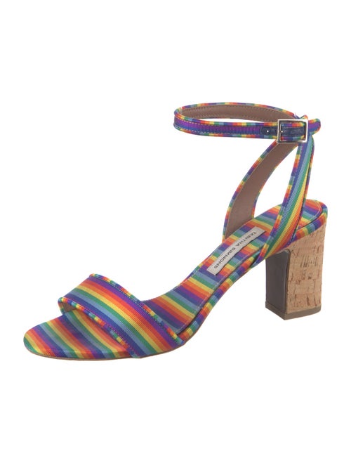 Tabitha Simmons Striped Sandals