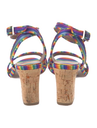 Tabitha Simmons Striped Sandals