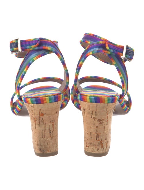 Tabitha Simmons Striped Sandals