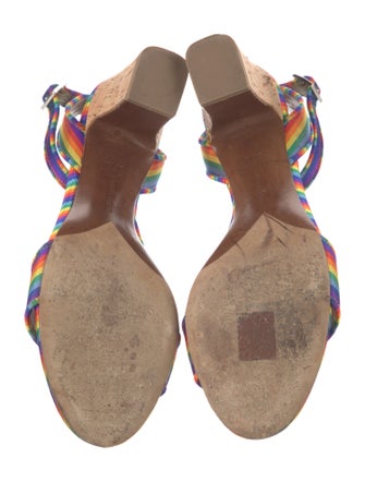 Tabitha Simmons Striped Sandals