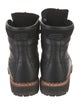 Tabitha Simmons Leather Colorblock Pattern Combat Boots