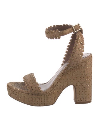 Tabitha Simmons Scalloped Accent Sandals