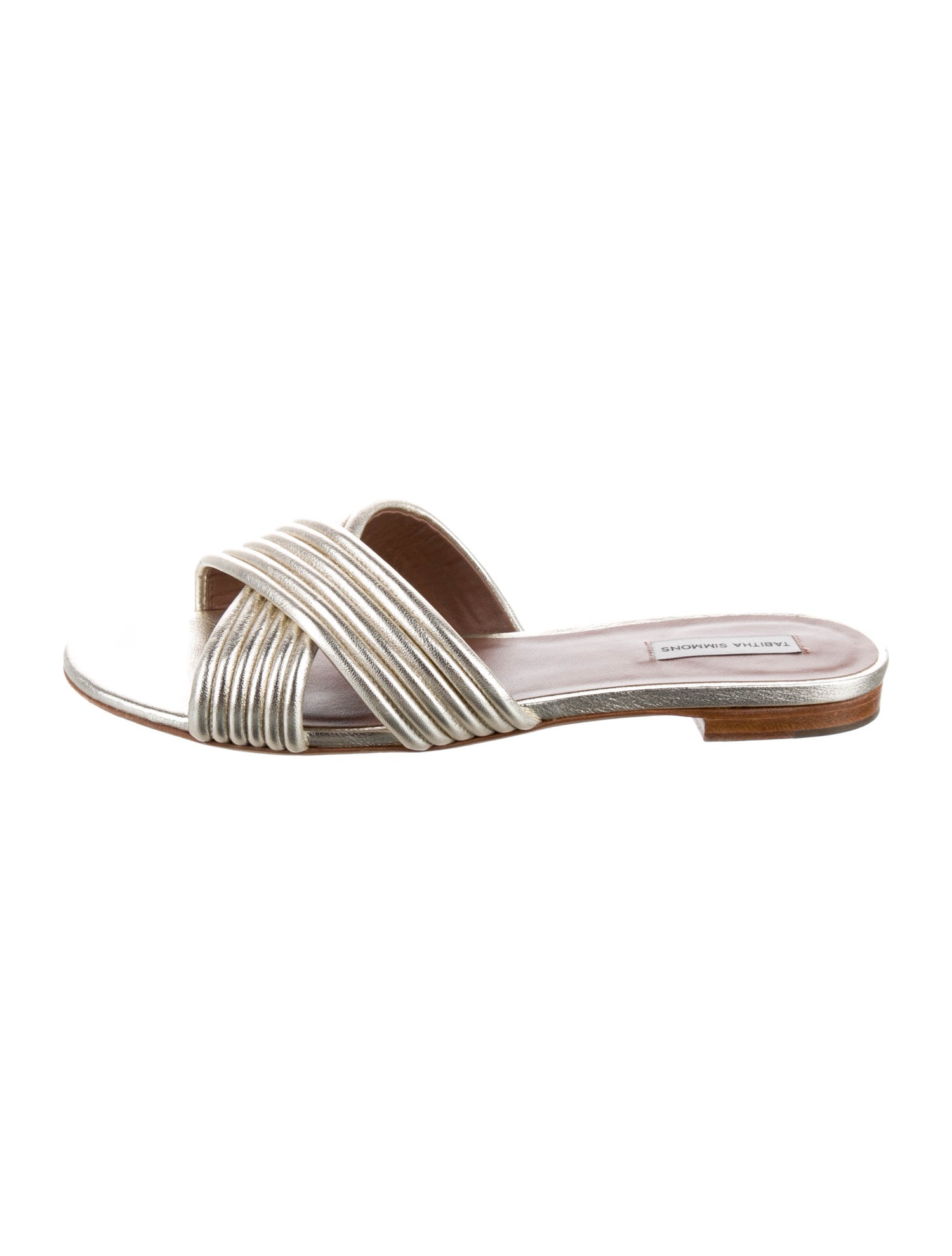 Tabitha Simmons Leather Slides