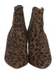 Tabitha Simmons Ponyhair Animal Print Chelsea Boots