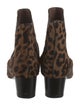 Tabitha Simmons Ponyhair Animal Print Chelsea Boots