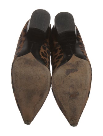 Tabitha Simmons Ponyhair Animal Print Chelsea Boots