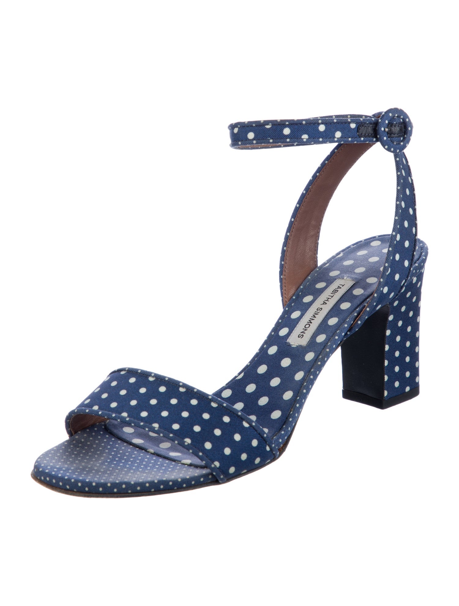 Tabitha Simmons Polka Dot Print Sandals