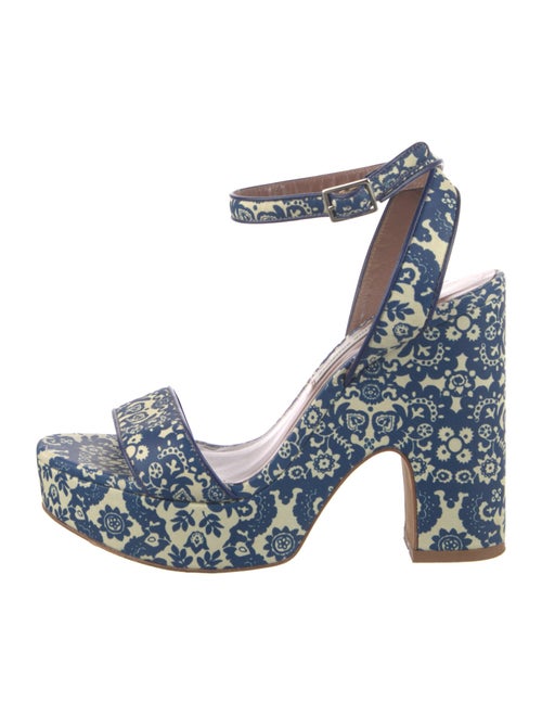 Tabitha Simmons Leather Printed Pumps