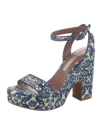 Tabitha Simmons Leather Printed Pumps