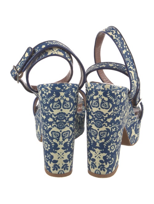 Tabitha Simmons Leather Printed Pumps