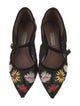 Tabitha Simmons Floral Print Mary Jane Flats