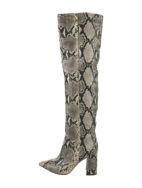 Tabitha Simmons Snakeskin Animal Print Boots