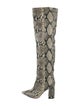 Tabitha Simmons Snakeskin Animal Print Boots