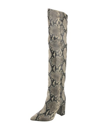 Tabitha Simmons Snakeskin Animal Print Boots