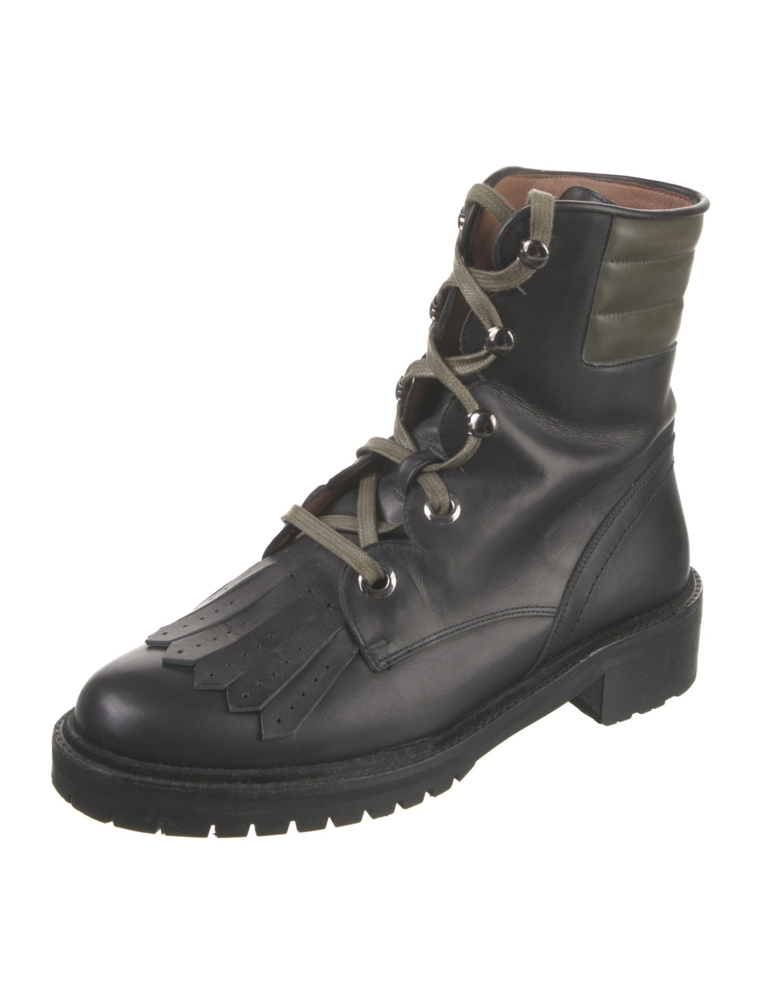 Tabitha Simmons Leather Combat Boots