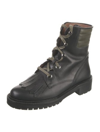 Tabitha Simmons Leather Combat Boots