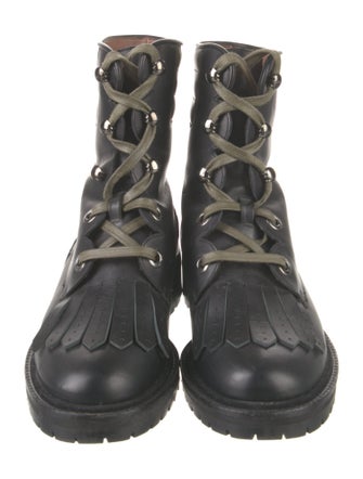 Tabitha Simmons Leather Combat Boots