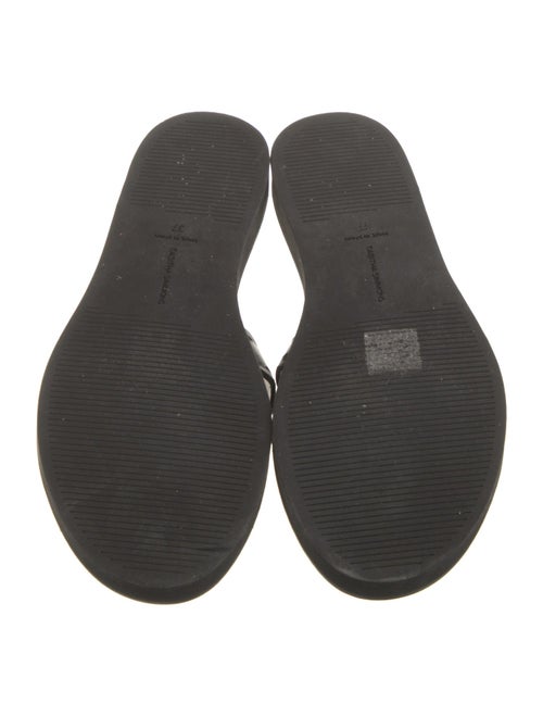 Tabitha Simmons Leather Scalloped Accent Flats