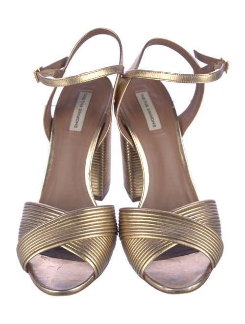 Tabitha Simmons Leather Slingback Pumps