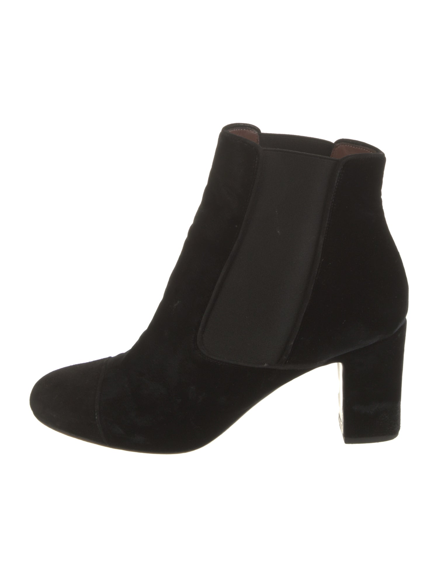 Tabitha Simmons Velvet Chelsea Boots