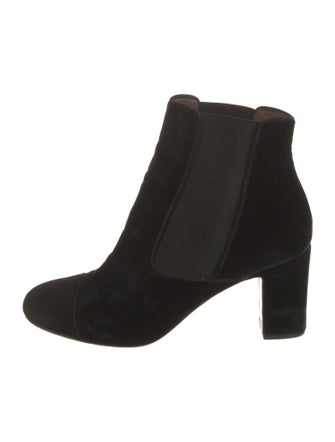 Tabitha Simmons Velvet Chelsea Boots
