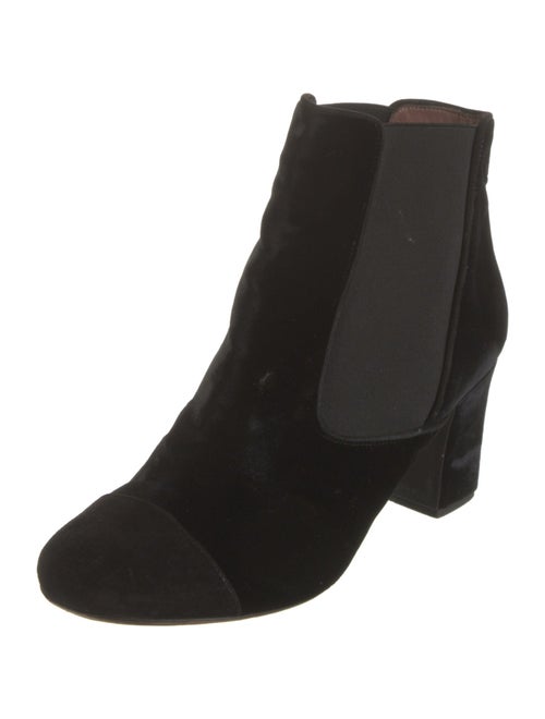 Tabitha Simmons Velvet Chelsea Boots