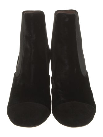 Tabitha Simmons Velvet Chelsea Boots
