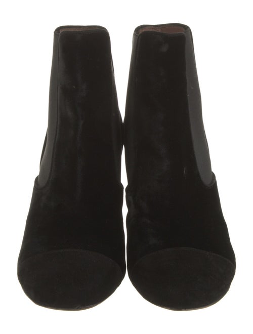 Tabitha Simmons Velvet Chelsea Boots