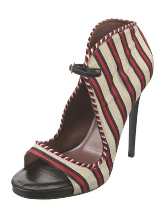 Tabitha Simmons Striped Pumps