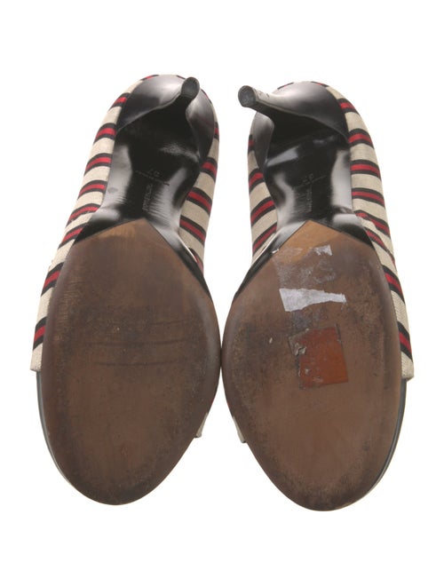 Tabitha Simmons Striped Pumps