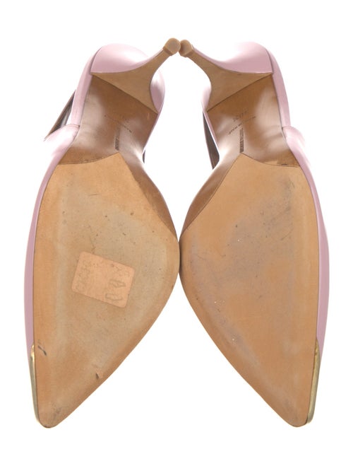 Tabitha Simmons Patent Leather Bow Accents Slingback Pumps