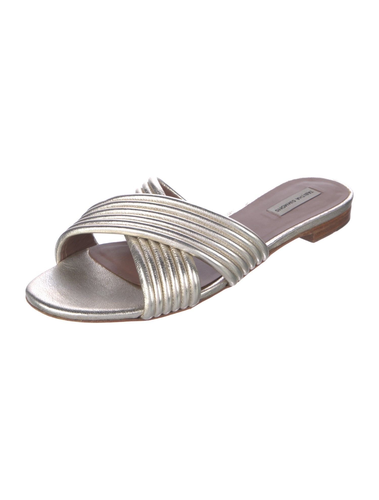 Tabitha Simmons Leather Slides