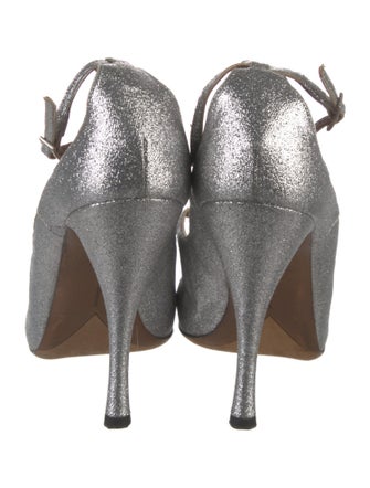 Tabitha Simmons Glitter T-Strap Pumps