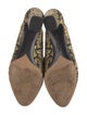 Tabitha Simmons Printed Fur Trim Mules