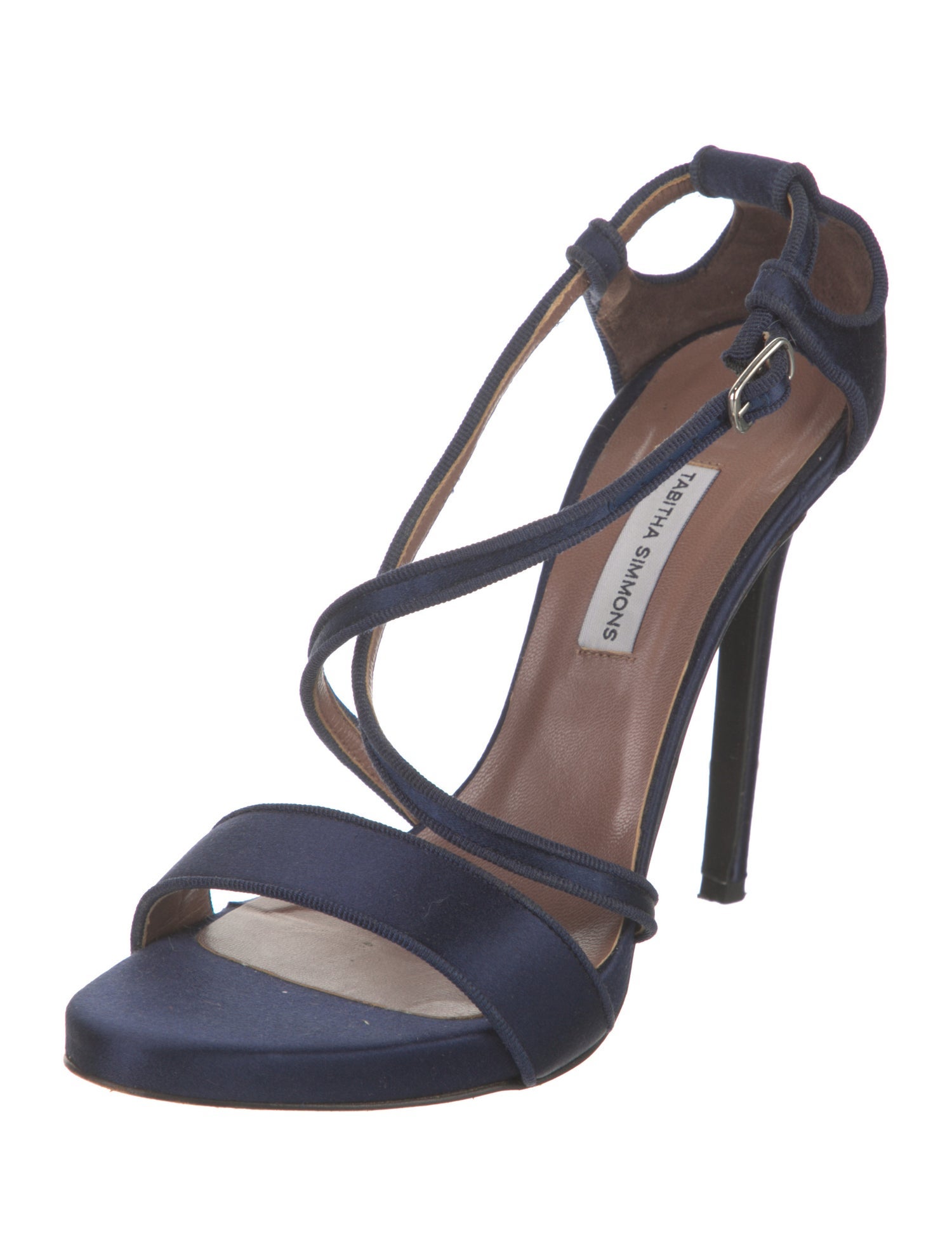 Tabitha Simmons Satin Slingback Sandals