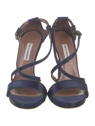 Tabitha Simmons Satin Slingback Sandals