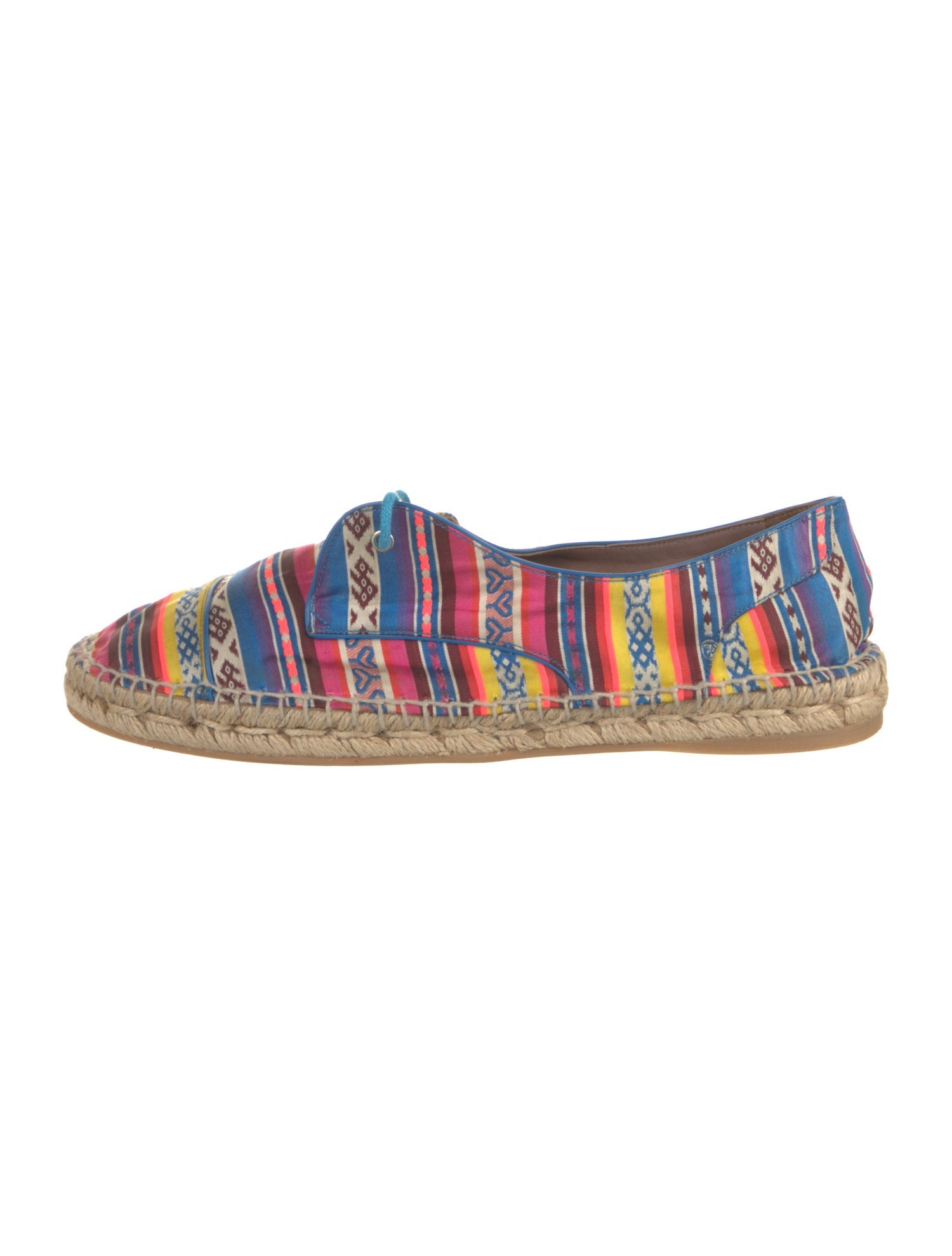 Tabitha Simmons Printed Braided Accents Espadrilles