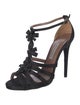 Tabitha Simmons Satin T-Strap Sandals