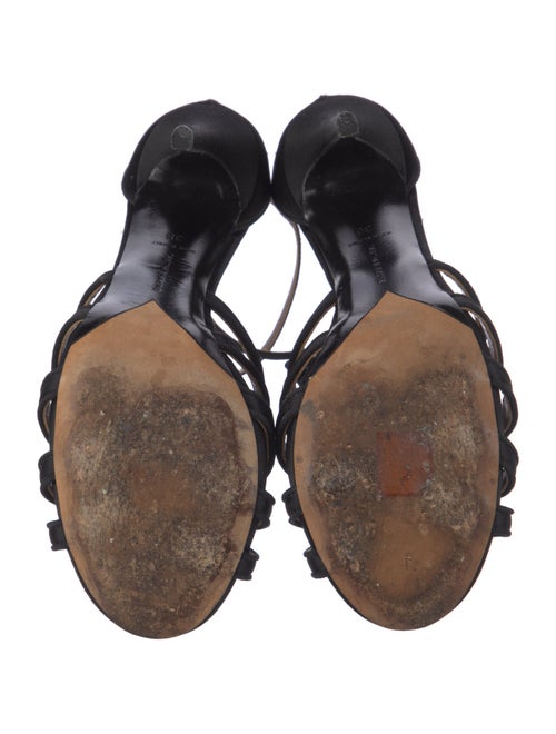 Tabitha Simmons Satin T-Strap Sandals