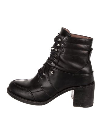 Tabitha Simmons Leather Combat Boots