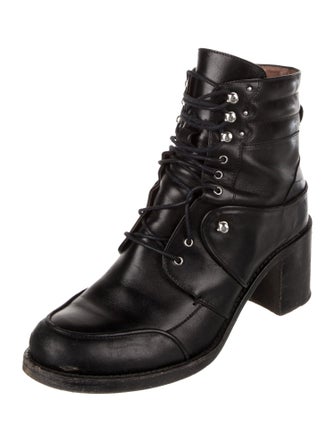 Tabitha Simmons Leather Combat Boots