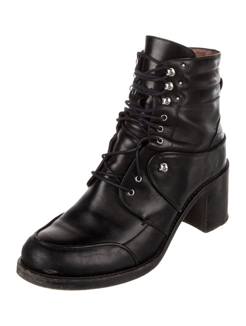 Tabitha Simmons Leather Combat Boots