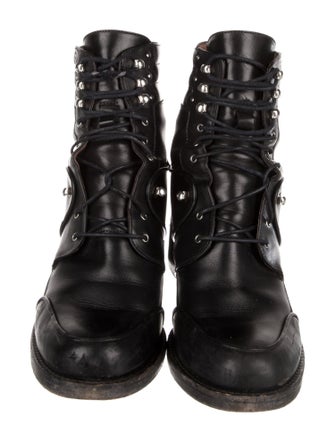 Tabitha Simmons Leather Combat Boots